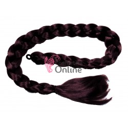 Coada de par impletita Castaniu inchis de 70cm Cod: CI070